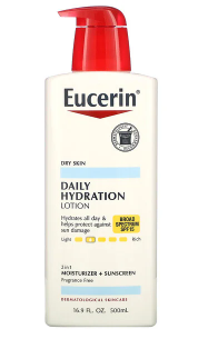 1.新 Eucerin, 日常保湿乳液，SPF 15，无香，16.9 盎司（500 毫升）.png